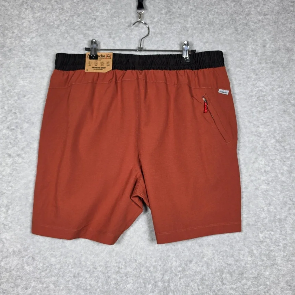 Avalanche Shorts Mens Sz Large Rust Red The Relax Short Brethable Quick Dry NEW